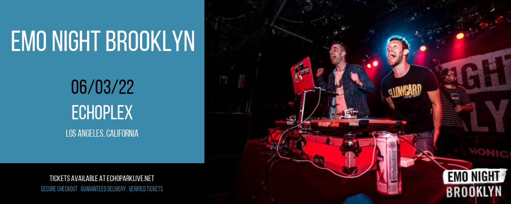 Emo Night Brooklyn at Echoplex tickets Emo Night Brooklyn at Echoplex