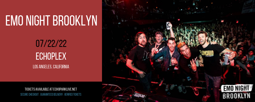 Emo Night Brooklyn at Echoplex tickets Emo Night Brooklyn at Echoplex