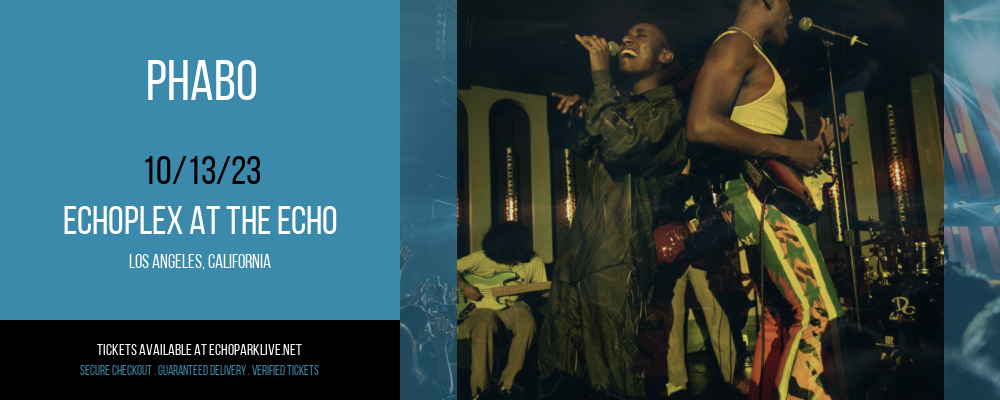 Phabo [CANCELLED] at Echoplex At The Echo